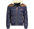 Produktbild: Geographical Norway Steppjacke Herren Winterjacke Steppjacke Herrenjacke in Unifarbe, mit Stehkragen, Kragen mit Teddyfell