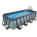 Produktbild: Exit Toys Pool-Set, Grau, Kunststoff, 200x100x400 cm, CE, Freizeit, Pools und Wasserspaß, Pools, Aufstellpools