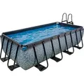 Produktbild: EXIT Stone Pool Grau 400x200x100cm m. Sandfilterpumpe