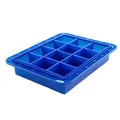 Produktbild: Lurch 240765 Ice Former Arctic Würfel 5cm blau Eiswürfelform für 12 Eiswürfel mit transparentem Deckel blau