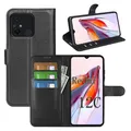 Produktbild: betterfon Handyhülle Kompatibel mit Xiaomi Redmi 12C | Premium Qualität TPU Klapphülle für Redmi 12C mit Kartenfächern | Magnetverschluss Handyhülle | Schwarz