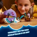 Produktbild: LEGO DREAMZzz 2-in-1 Izzies Narwal-Heißluftballon, Meerestiere-Spielzeug, Rette