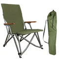 Produktbild: osoltus Faltsessel Lounge Low Campingstuhl Bergen Alu eloxiert oliv grün