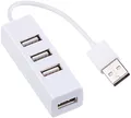 Produktbild: Xystec USB Mehrfachstecker: Superkompakter USB-2.0-Hub mit 4 Ports, bis 480 Mbit/s (USBverteiler, Tablet-USB-Hub, Mehrfach Stecker)