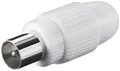 Produktbild: IEC/Koax-Stecker, Schraubbefestigung, Kunststoffausführung
