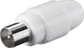 Produktbild: Koax-Stecker mit Schraubbefestigung schraubbarer Koax-Stecker aus Kunststoff