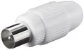 Produktbild: IEC/Koax-Stecker, Schraubbefestigung, Kunststoffausführung