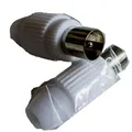 Produktbild: 2 Stück Antennen Adapter Stecker iEC Selbst Montage Schraube Stabil Koax TV SAT