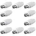 Produktbild: 10 x Stecker Koax TV SAT Koaxial Antennenstecker Schraubbefestigung Kupplung