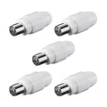 Produktbild: 5 x Stecker Koax TV SAT Koaxial Antennenstecker Schraubbefestigung Kupplung