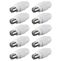 Produktbild: 10x Koax Stecker TV SAT Koaxial Antennenstecker Kupplung Schraubbefestigung