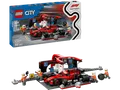 Produktbild: LEGO City 60443 F1® Boxenstopp mit Boxencrew und Ferrari Flitzer Bausatz, Mehrfarbig