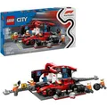 Produktbild: LEGO City 60443 F1 Boxenstopp mit Boxencrew und Ferrari Flitzer, ab 6 Jahre, 322 Teile
