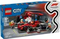 Produktbild: LEGO 60443 Formel 1 Boxenstopp mit Boxencrew und Ferrari Flitzer