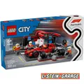 Produktbild: LEGO® City 60443 F1® Boxenstopp mit Boxencrew und Ferrari Flitzer NEU & OVP