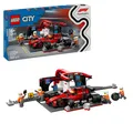 Produktbild: LEGO City 60443 F1® Boxenstopp mit Boxencrew und Ferrari Flitzer Bausatz, Mehrfa