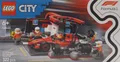 Produktbild: LEGO® City 60443 F1® Boxenstopp mit Boxencrew und Ferrari Flitzer - NEU in OVP