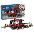 Produktbild: LEGO® City 60443 F1® Boxenstopp mit Boxencrew und Ferrari Flitzer | Neu | OVP