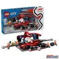 Produktbild: LEGO City 60443 F1 Boxenstopp mit Boxencrew und Ferrari Flitzer 60443