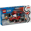 Produktbild: LEGO® City F1® Boxenstopp mit Boxencrew und Ferrari Flitzer 60...