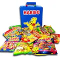 Produktbild: Haribo Saure-Box Box mit saurer Fruchtgummi-Mischung 12 er Mischung plus Haribo Tragebox