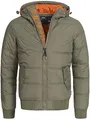 Produktbild: Indicode Herren Adrian ZA Steppjacke in Daunenjacken-Optik | Winterjacke Übergangsjacke Army, XL