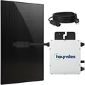 Produktbild: SUNNIVA Balkonkraftwerk 460W mit Hoymiles 400W Wechselrichter inkl.5m Kabel Solarmodule Bifazial Fullblack Glas-Glas