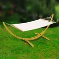 Produktbild: Dema Holz-Hängemattengestell HG320+ – Gestell für Hängematte, Hängeliege, Holzgestell – Stabil, Wetterfest, Vielseitig – Für Garten, Terrasse, Balkon, Outdoor, Entspannung 93994