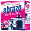 Produktbild: abrazo Reinigungskissen Topf & Pfanne 12 Stück Reinigungspads aus feiner Stahlwolle, rundum vollverseift