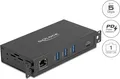Produktbild: Delock 3 Port USB 5 Gbps Hub+ RJ45 Gigabit LAN PoE++ mit Type-C Host-Anschluss im (64336)