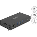 Produktbild: Delock 3 Port USB 5 Gbps Hub + RJ45 Gigabit LAN PoE++ Port m (USB-C, 5 Ports) (64336)