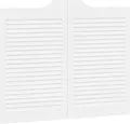 Produktbild: vidaXL Schwingtüren Lamellen-Design 1-Paar Weiß 80x100 cm