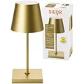 Produktbild: Sigor Tischleuchte mit modernem Design dimmbarer Lichtwirkung hochwertigem Aluminiumgehäuse – Nuindie | Sigor  - goldfarben USB-C