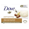 Produktbild: Dove Waschstück Pampering Cream Bar mit 1/4 Feuchtigkeitscreme für weiche und geschmeidige Haut 90 g