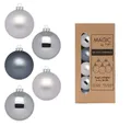 Produktbild: MAGIC by Inge Weihnachtsbaumkugel, Weihnachtskugeln Glas 4cm 36 Stück - Hazy Grey