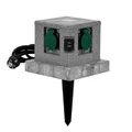 Produktbild: Grafner® Gartensteckdose Außensteckdose Steinoptik Quadratisch AS10785