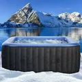 Produktbild: BRAST Whirlpool aufblasbar MSpa Tekapo für 6 Personen 185x185cm In-Outdoor Pool 132 Massagedüsen Energiespar-Timer Heizung Aufblasfunktion per Kn...