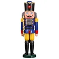 Produktbild: Seiffener Volkskunst Nussknacker Holzfigur Holz König Figur Höhe 50 cm groß (blau)