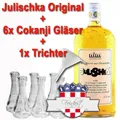 Produktbild: (EUR 24,99/L) Julischka BirneSljivoMix Kroatien +6 Cokanji Gläser +1 Trichter