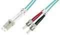 Produktbild: DIGITUS LWL Patchkabel, 2 x ST - LC-Duplex, OM3, 10,0 m