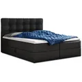 Produktbild: Sofnet Boxbett, Schwarz, Textil, H3, Rechteckig, 140x200 cm, Schlafzimmer, Betten, Boxspringbetten
