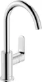 Produktbild: hansgrohe Rebris S - Waschtischarmatur mit Zugstange und Ablauf, schwenkbar, Wasserhahn Bad mit Auslauf Höhe 222 mm, Mischbatterie Waschbecken wassersparend (EcoSmart), Chrom, 72536000