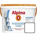 Produktbild: Fassadenfarbe 2,5 L Weiß Matt Außenfarbe Wandfarbe Wasserabweisend - Alpina