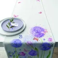 Produktbild: Ambiente Tischläufer Läufer - 150 x 40 cm - 100% Baumwolle  Blumen und Gräser