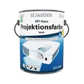 Produktbild: JAEGER Aqua Projektionsfarbe Leinwandfarbe weiss, wasserverdünnbar (2,5 Liter, weiss tuffmatt (ca. RAL 9016))