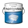 Produktbild: Jaegerlacke Wandfarbe Aqua Projektionsfarbe 391 Leinwandfarbe für Beamer reinweiss, wasserverdünnbar