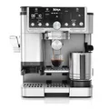 Produktbild: Ninja Luxe Pro 3-in-1-Kaffeemaschine mit Mahlwerk und Aufschäumer für Latte, Cappuccino, Cold Brew & Espresso, einfache Handhabung, 5 Voreinstellungen zum Aufschäumen, Silber, ES701EU