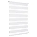 Produktbild: Sekey Doppelrollo Klemmfix ohne Bohren für Fenster, Doppelrollo 75 cm breit, Duo Rollo Jalousie Sonnenschutz, 75x100cm, Weiß