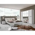 Produktbild: Mid.you Schlafzimmer Wimex Anna, Weiß, Holz, Glas, Holzwerkstoff, 3 Fächer, 180x200 cm, BQ - Bündnis für Qualität, Made in Germany, DIN EN ISO 9001, Schlafzimmer, Schlafzimmer Komplett
