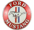 Produktbild: Nostalgic-Art Metallschild Blechschild 35 cm Rund - Ford Mustang - 3 Stripes Red
